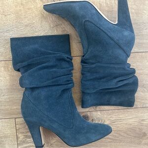 Manolo Blahnik "Calasso" slouchy suede ankle booties